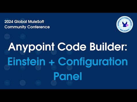 Anypoint Code Builder: Einstein + Configuration Panel