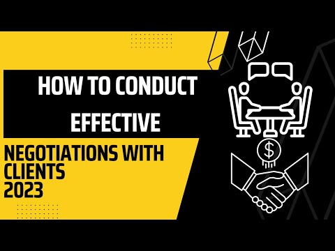 How to Conduct Effective Negotiations with Clients