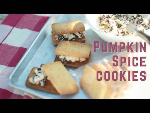 How to make pumpkin spice sandwich cookies | パンプキンスパイスクッキーの作り方