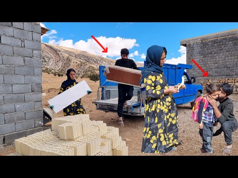 kiss of love : father and son bonding,Buying bricks .