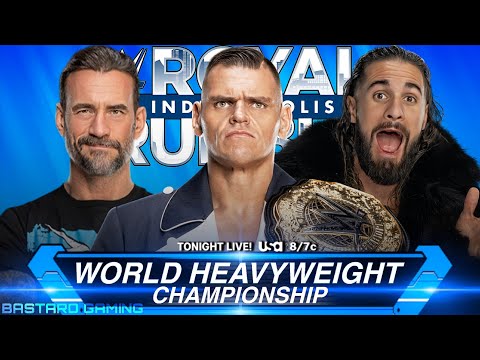 WWE 2K24 | Gunther VS CM Punk VS Seth Rollins - World Heavyweight Championship | Royal Rumble