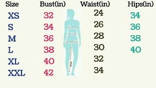 Zudio Women Size Chart | Zudio Girls Size Chart | Zudio Size Chart for Woman |