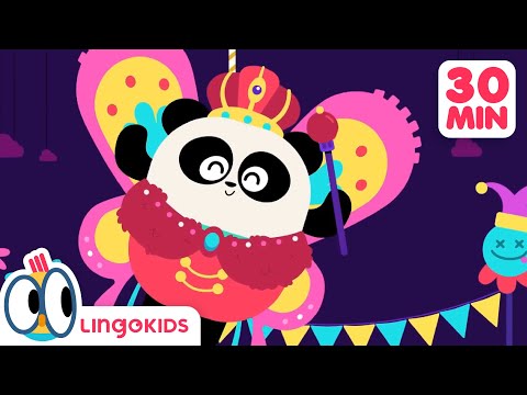 CARNIVAL SONG 🎭🎶 + More Party Songs for Kids | Lingokids