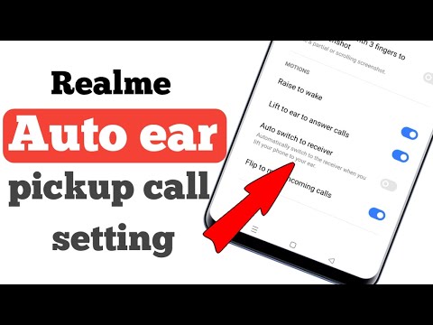 Realme auto ear pickup call setting || Realme hidden setting