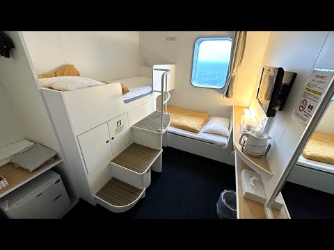 【JAPAN’s FERRY】Sendai → Tomakomai. Cross Bunk Bed Private Cabin. 15 hours Trip.