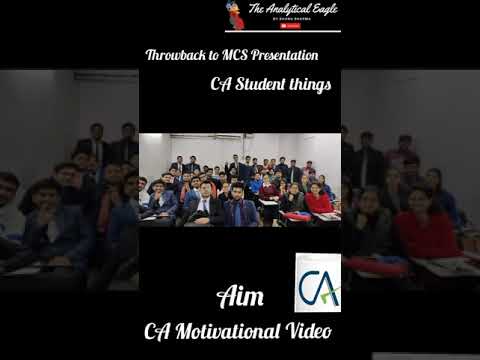 CA Motivation Mcs Memories Aim CA #shorts #Youtubeshorts