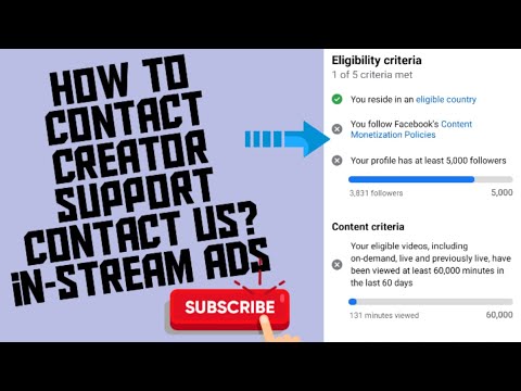 How to contact creator support contact us ?#instreamads #creatorsupport#contactus #facebook #meta