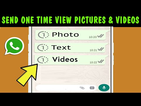 Send One Time View Pictures & Videos on WhatsApp | Send Disappearing Messages (iPhone & Android)