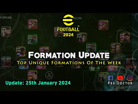 Formation Update - Top Unique Formations of The Week in eFootball 2024 Mobile