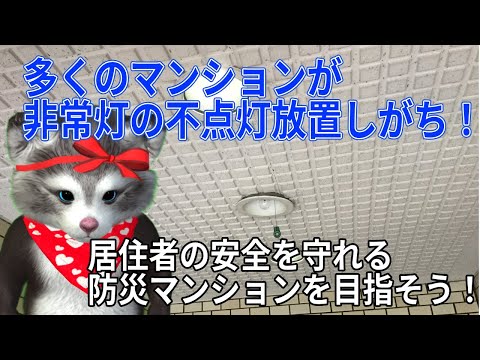 非常用電灯の取替していますか？LED化で防災度アップマンションへ！定期点検していないマンションは要注意