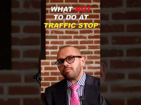 what not to do at a traffic stop🚦        Check out the full video on my channel #lawyering