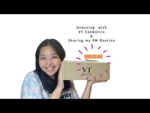 Unboxing VT Cosmetics Parcel + PM routine with VT Super Hyalon Skincare Range