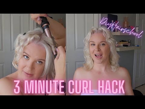 How to Curl Your Hair in Minutes! Quick & Easy Hair Curling Hack Tutorial