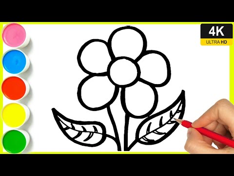 Flower ka Drawing || How to draw draw flower drawings || Easy step by step flower drawing By Arya.