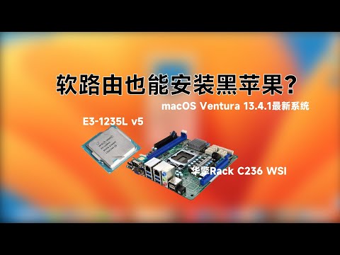 E3-1235L v5 - 华擎Rack C236 WSI - RX5500XT黑苹果安装EFI OC 0.9.3 Ventura 13.4.1