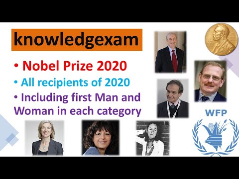 Nobel Prize Winners 2020. knowledgexam