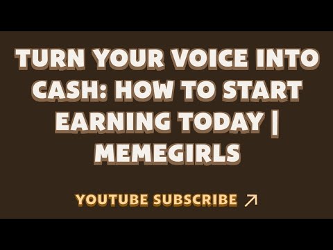 Turn Your Voice Into Cash: How to Start Earning Today | MemeGirls | Memefi New Video Code