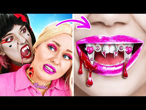 BARBIE Nanny for a VAMPIRE Family! *SPOOKY ADVENTURES* | La La Life Emoji