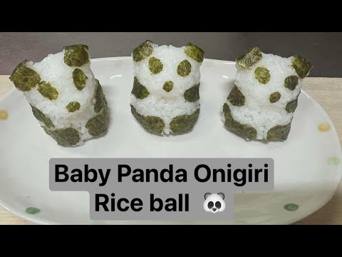 How To Make Baby Panda Onigiri Rice bal/ mold set 🐼🐼