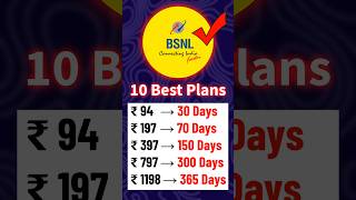 BSNL Plans 2024 #shorts