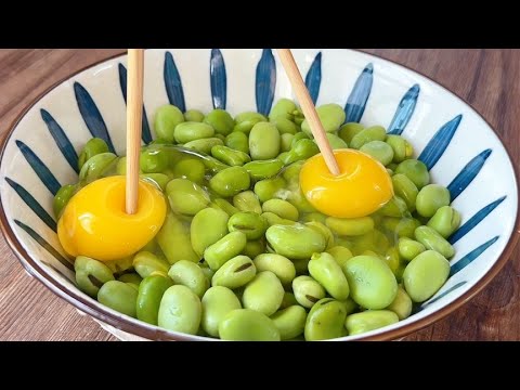 A bowl of broad beans and two eggs are too fragrant  more delicious than cold skin  and not greasy