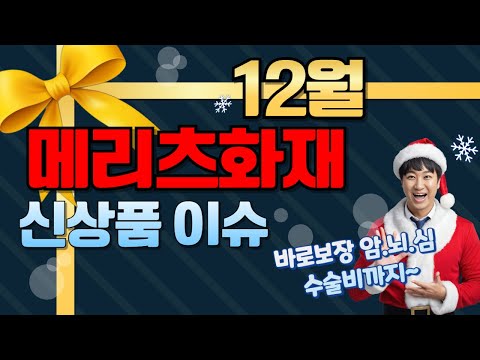 12월 메리츠화재 신상품이슈!! (바로보장 암.뇌.심 수술비까지~)