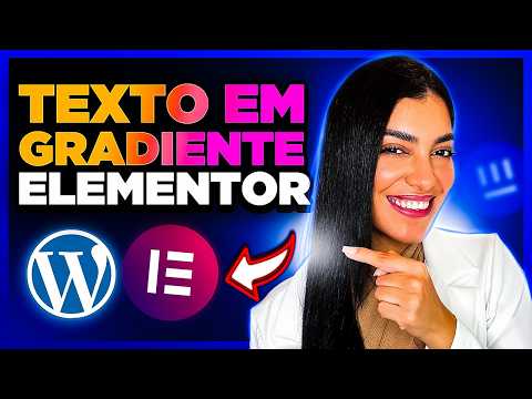 Como Fazer DEGRADÊ EM TEXTO/Título no Elementor [Efeito Gradiente em Títulos/Textos]