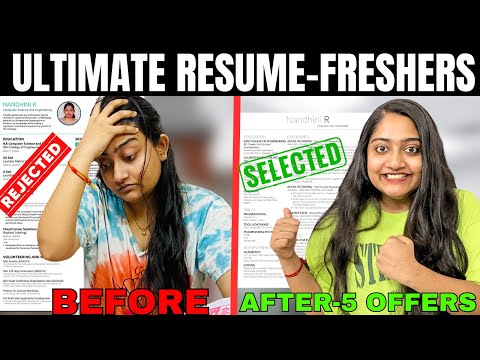 No skills Freshers RESUME🔥Make Incredible RESUME in 15Mins🔴Get Interview CALLS Instantly🤯