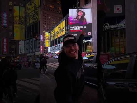 I'm on 6 Billboards In New York Times Square #shorts