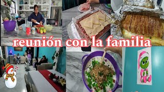 reunión con la familia de mi esposo 🎄/ primera vez que lo hago ✅