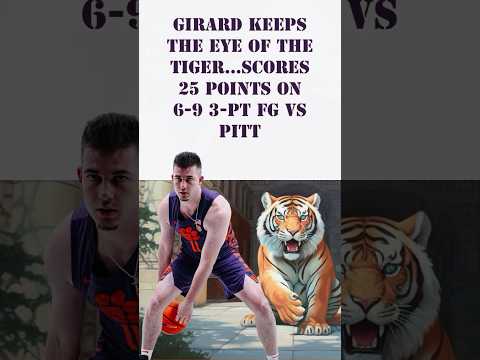 @clemsontigers Joe Girard Drops 25 Points vs Pitt