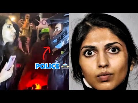 Crazy Lady Arrested for Spitting on Cop!