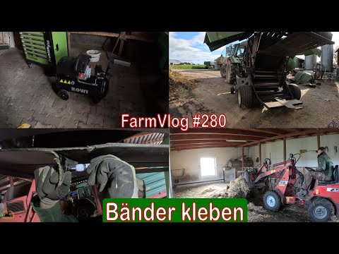 Farmvlog #280: Pressenbänder kleben | neuer Kompressor | Ziegen misten