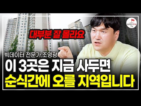 앞으로 오를 지역 3곳 보여드릴게요. 이 지역, 이런 집 사세요 (빅데이터 전문가 조영광 풀버전)