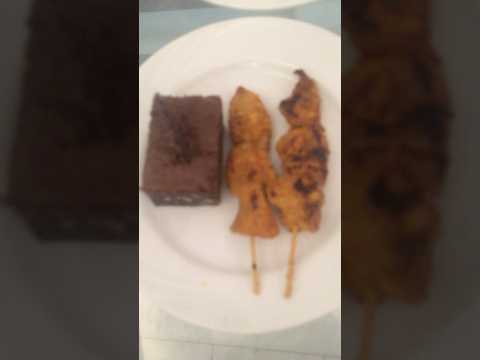 Brownies and Chicken Shashlik #brownie #shashlik #shorts