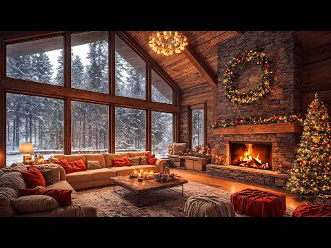 Jazz Relaxing Music at Cozy Christmas Ambience 🎄 Warm Christmas Jazz Instrumental Music for Unwind 🎅