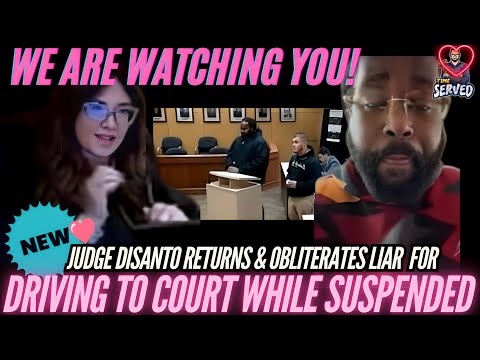 Judge Disanto's Shocking Return: Exposing A Liar Caught Driving To Court While Suspended! | ALL NEW!