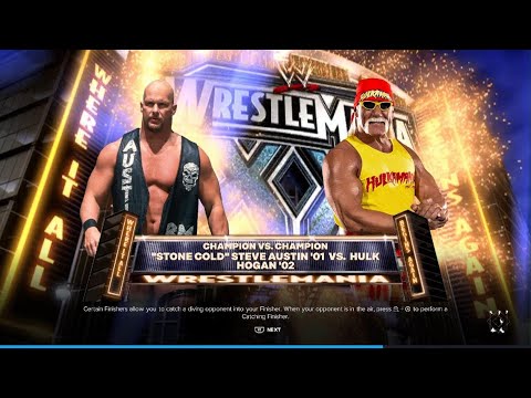 Stone Cold Steve Austin vs Hulk Hogan WrestleMania 20 Fantasy Match WWE 2024