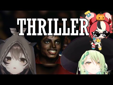 [Hololive Karaoke Mashup] Thriller - Michael Jackson by Mumei, Fauna and Bae