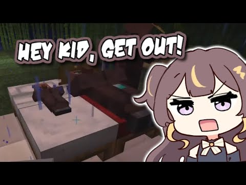 Anya being a menace in Minecraft Hardcore. [Hololive ID]