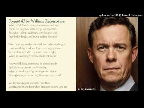 Poetry: Sonnet 43 by William Shakespeare (read by Alex Jennings)