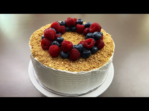 Honey Raspberry Cake