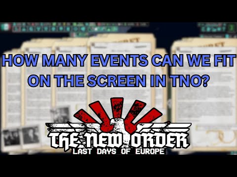 HOW MANY EVENTS CAN WE GET ON THE SCREEN AT ONCE IN TNO???