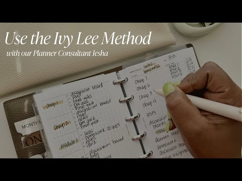 Cloth & Paper Planner Insert: Ivy Lee Method | Cloth & Paper