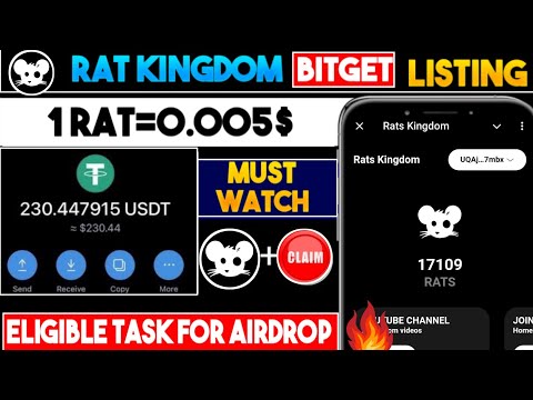 Rats Kingdom Airdrop | Rats Airdrop | Rats Kingdom Withdraw | Crypto Mining Bot | Earning