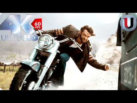 Wolverine vs Helicopter - X Men Origins Wolverine 2009 - MOVIE CLIP (4K)