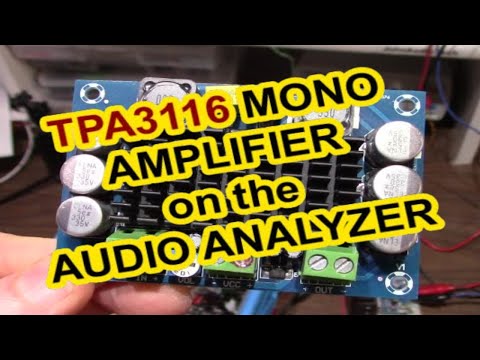 TPA3116 amplifier on the QA403 audio analyzer