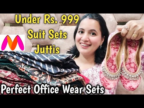 Affordable Myntra Kurta Sets Haul , Kurta Pant with Dupatta, Anarkali Kurta Sets and Juttis / Neema