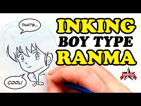 Inking Ranma (Boy Type) by Rumiko Takahashi #inkingmanga