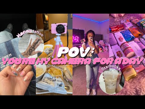 POV: YOU’RE MY CAMERA FOR A DAY| hygiene haul, nails, henna tattoo, lunch, etc,..|| Ra’Mariah Alexia